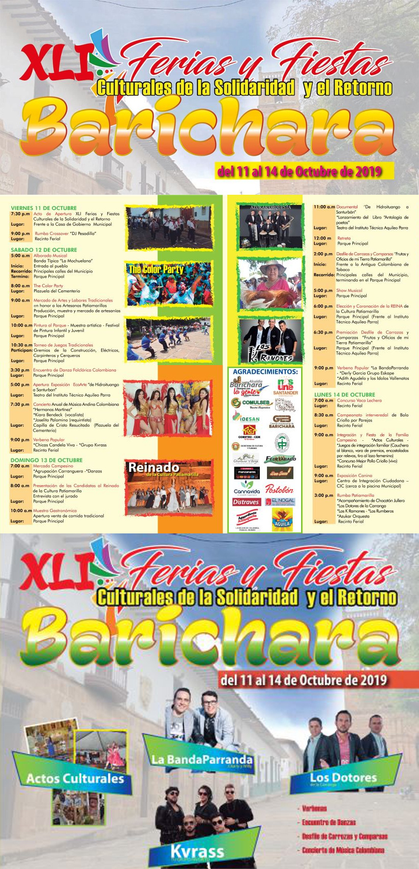  Ferias Y Fiestas Culturales De La Solidaridad Y El Retorno De Barichara 2019 [BARICHARA] 