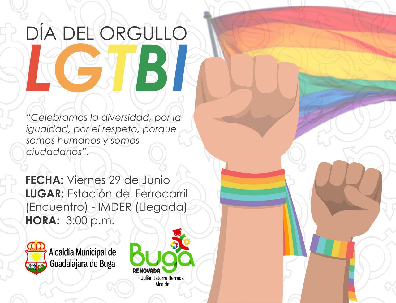  Dia Del Orgullo LGBT  3 Marcha LGBTI de Guadalajara De Buga 2018 [BUGA] 