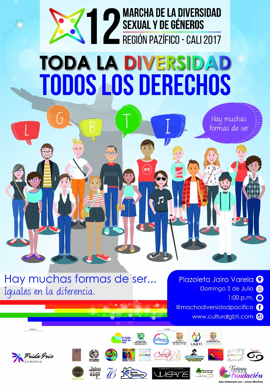  12 Marcha De La Diversidad Sexual Y De Genero  Region Paz-fico 2017 [CALI] 