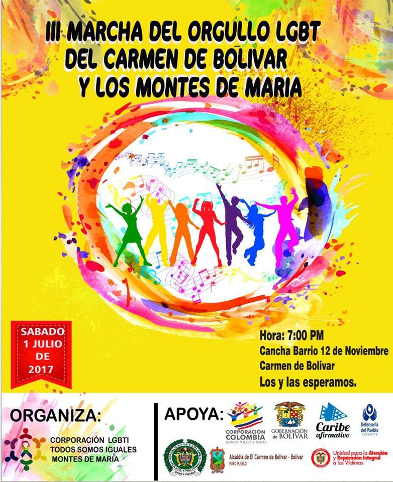  3 Marcha Del Orgullo LGBT Del Carmen De Bolvar Y Los Montes De Mara [CARMEN DE BOLIVAR] 