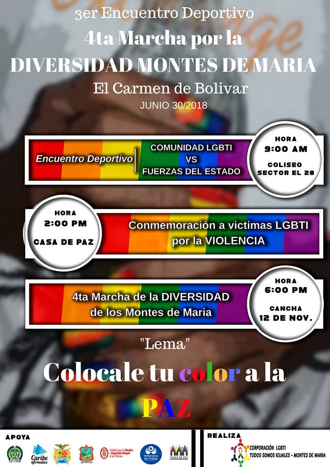  4 Marcha Del Orgullo LGBT De El Carmen De Bolvar Y Los Montes De Mara [CARMEN DE BOLIVAR] 