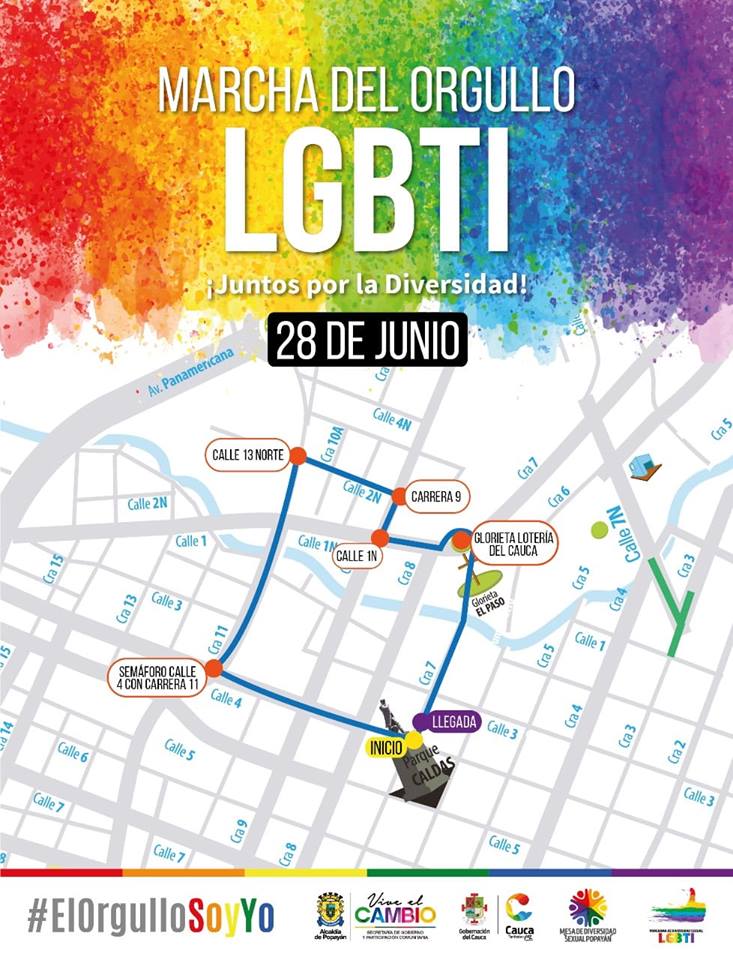  3 Marcha De La Diversidad Sexual Orgullo LGBTI - Popayan 2018 [POPAYAN] 