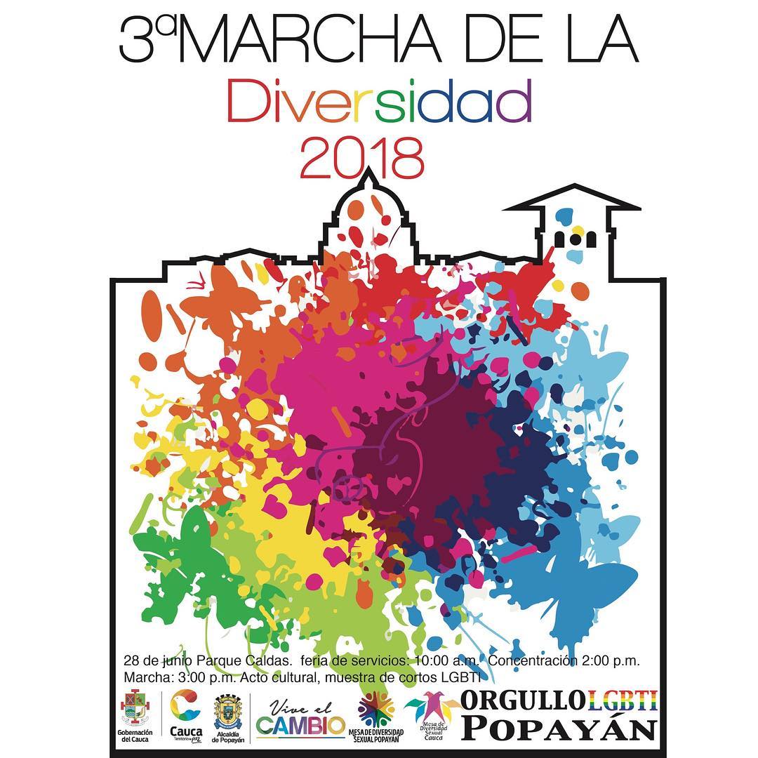  3 Marcha De La Diversidad Sexual Orgullo LGBTI - Popayan 2018 [POPAYAN] 