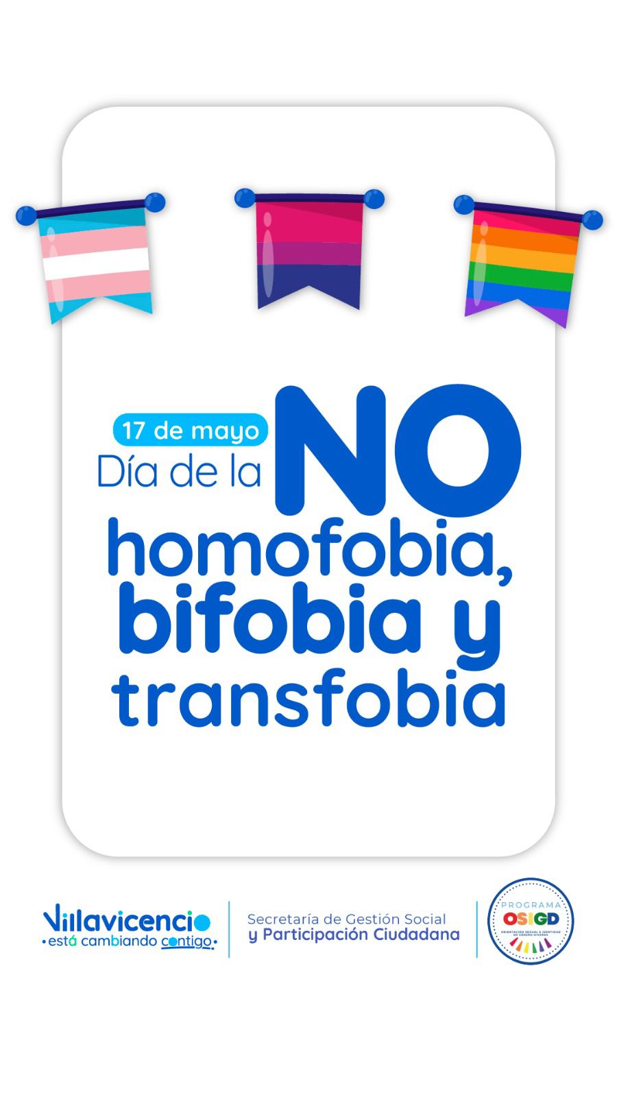   17 de Mayo - Da Internacional contra la Homofobia, Transfobia y Bifobia / May 17 - International Day Against Homophobia, Transphobia and Biphobia 