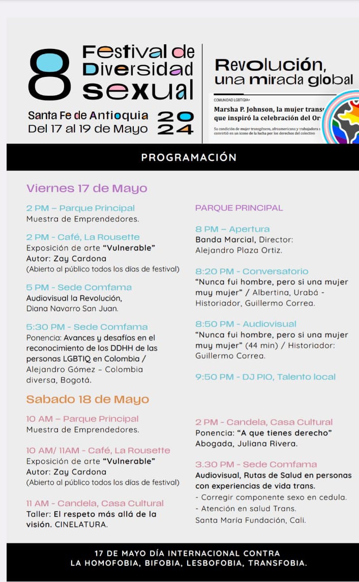  17 de Mayo - Da Internacional contra la Homofobia, Transfobia y Bifobia / May 17 - International Day Against Homophobia, Transphobia and Biphobia 