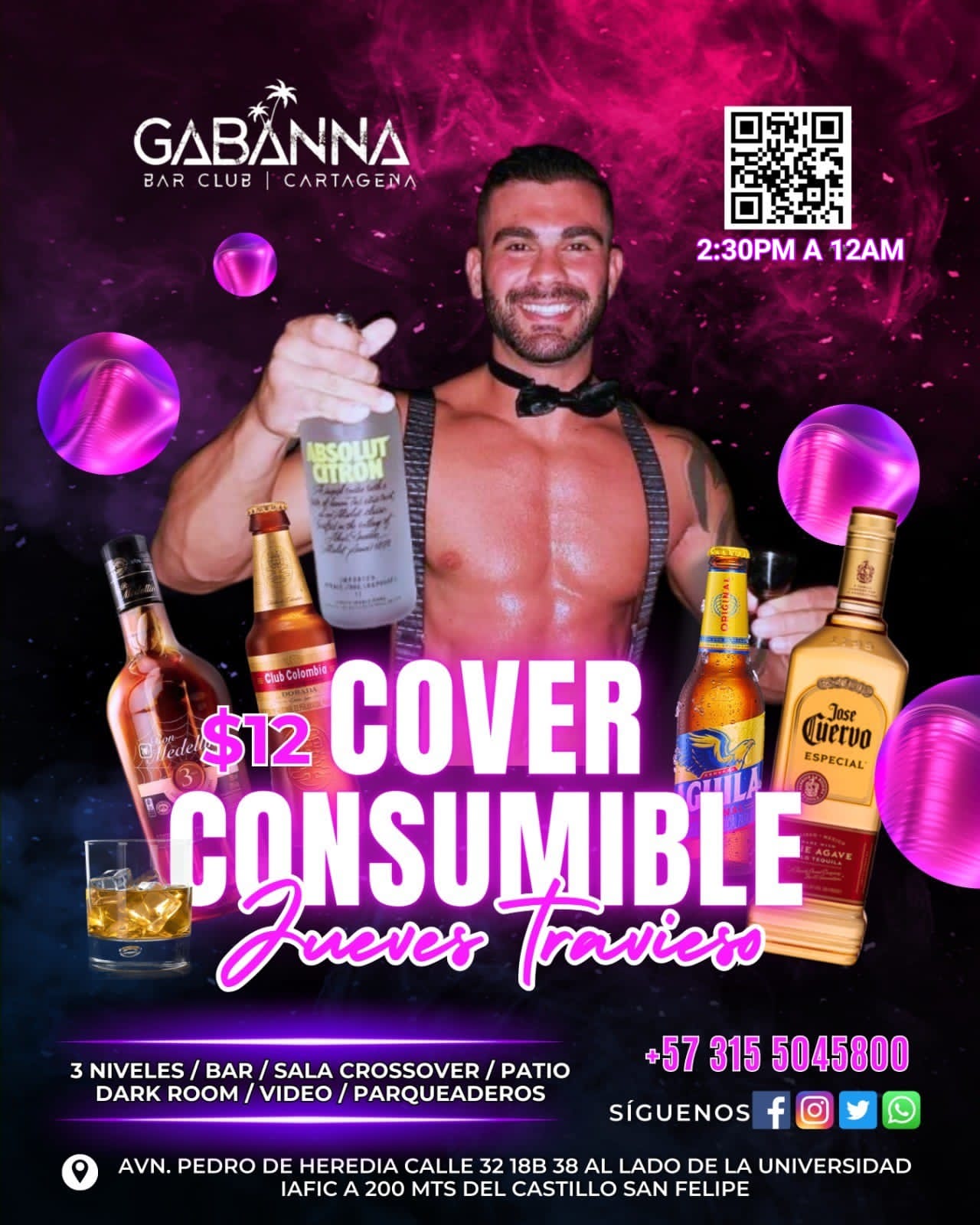 GABANNA · BAR CLUB CARTAGENA en CARTAGENA en FiestasGay.com