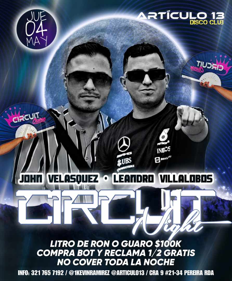 ARTICULO 13 · DISCO CLUB en PEREIRA en FiestasGay.com
