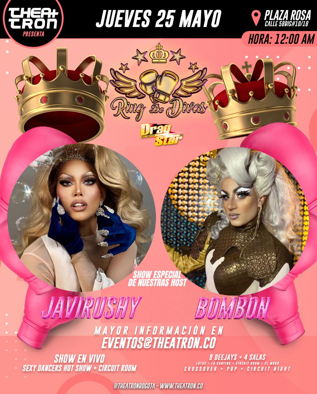 PLAZA ROSA PREL by THEATRON en BOGOT en FiestasGay.com
