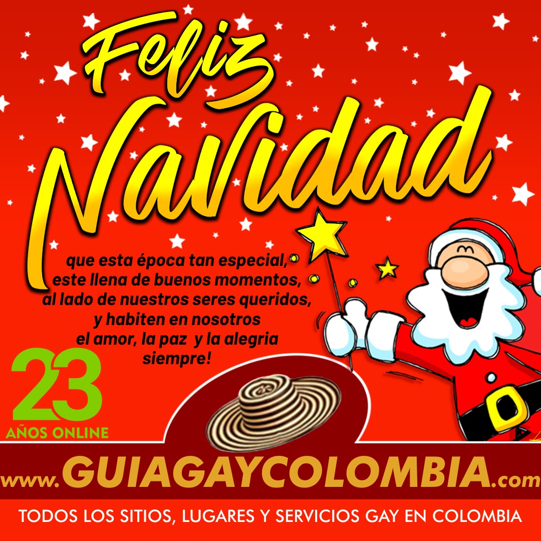 Feliz Diciembre les desea GuiaGayColombia.com 