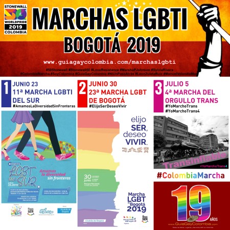 Colombia MARCHA!!! Todas las Marchas LGBTI en Bogota 2019