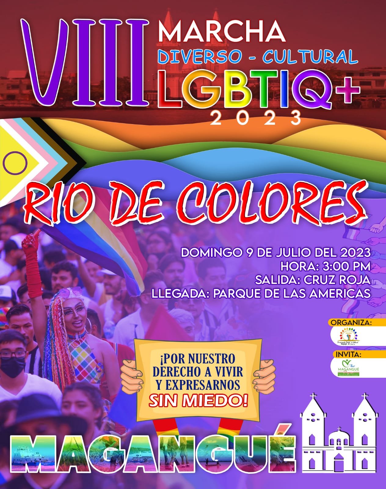 8� Marcha Diverso Cultural LGBTIQ+ Magangu&eacute; 2023