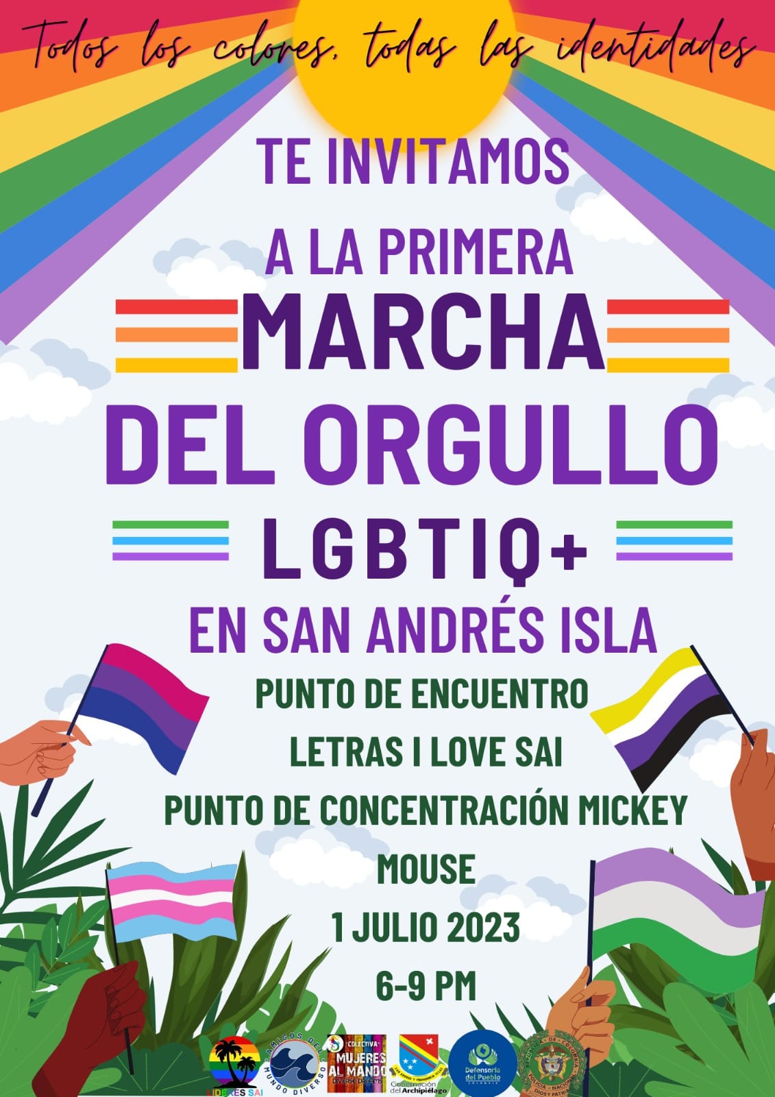 1� Marcha LGBTIQ+ San Andr�s Islas 2023