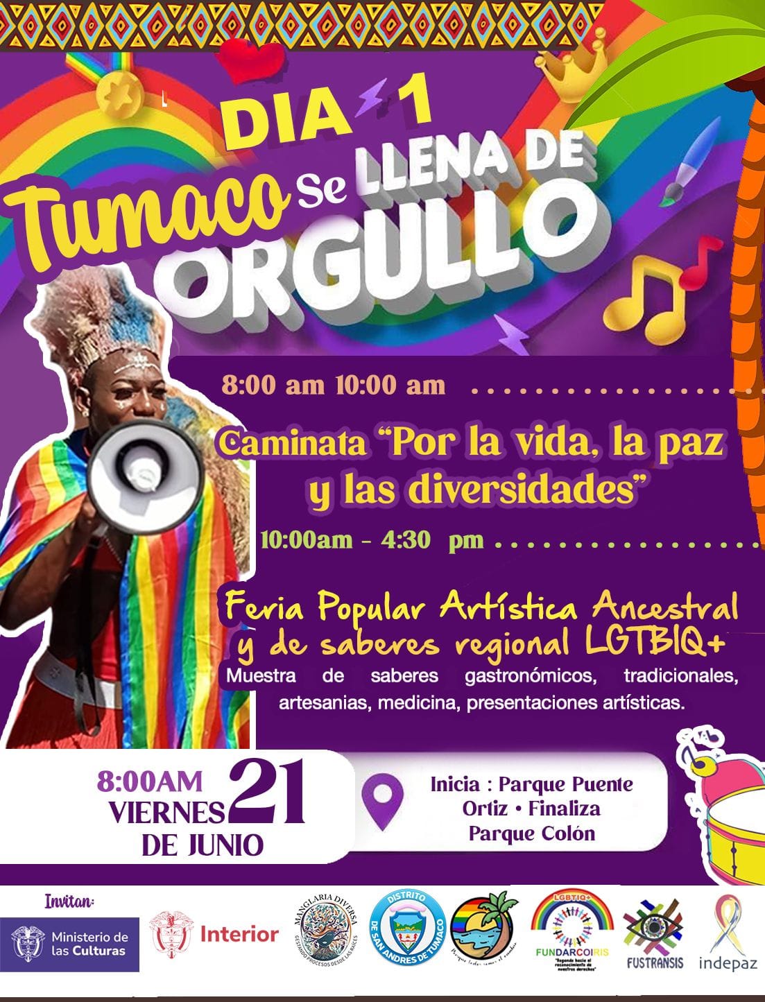 1� Caminata Por La Vida, La Paz Y Las Diversidades Tumaco 2024