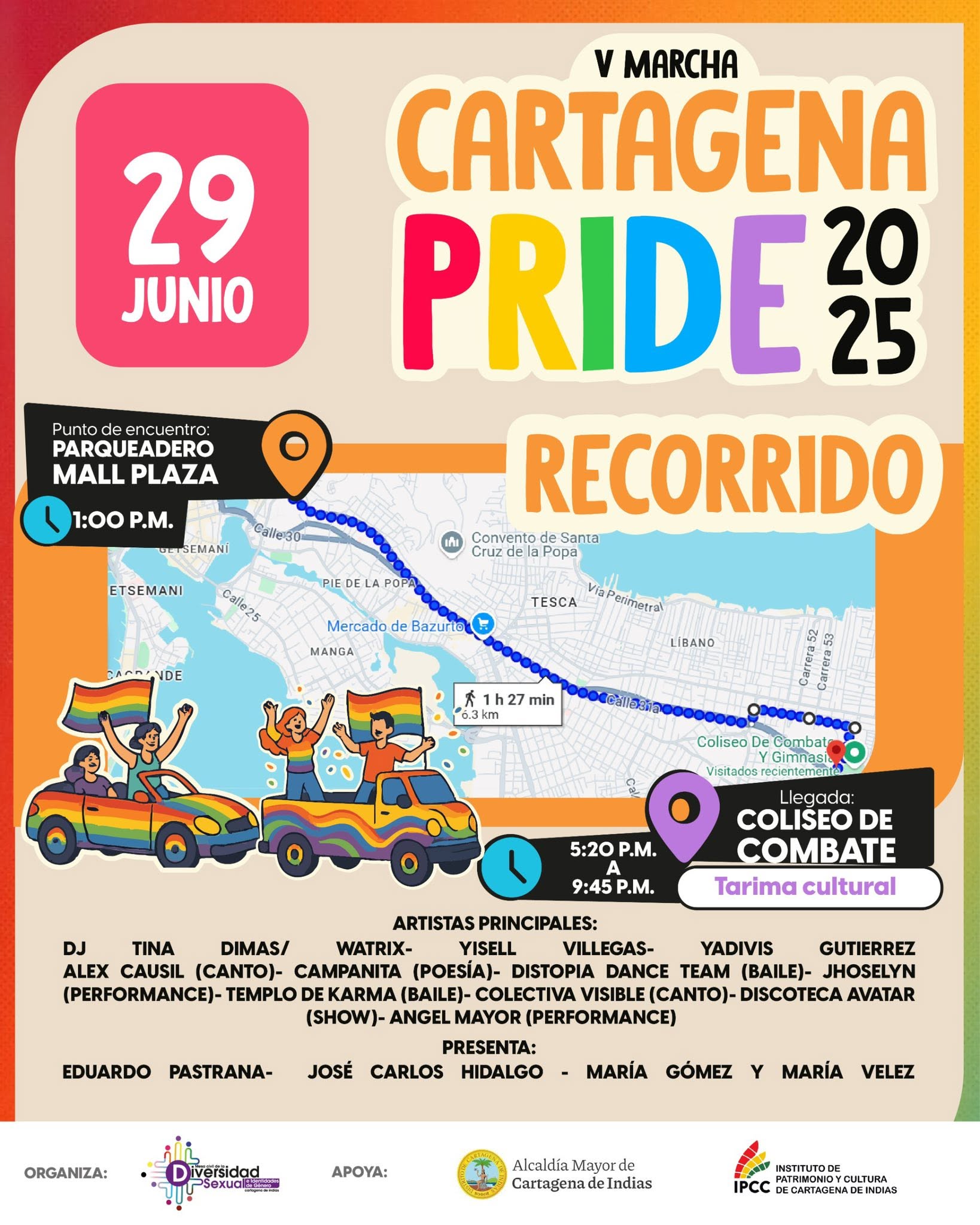 5ª Marcha Del Orgullo LGBTIQ+ Cartagena 2025
