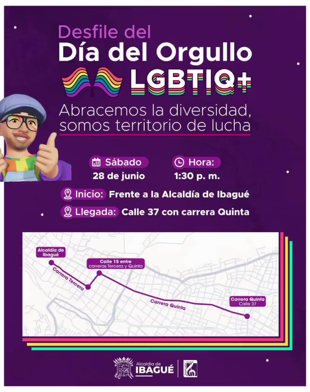 Desfile Dia Del Orgullo LGBTIQ+ Ibagu� 2025
