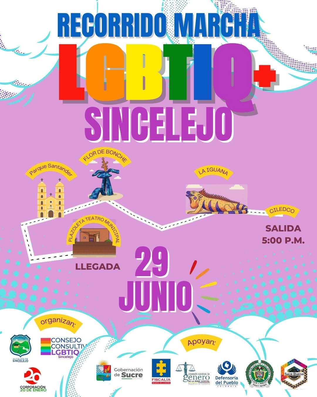 9� Marcha Del Orgullo LGBTIQ+ Sincelejo 2025