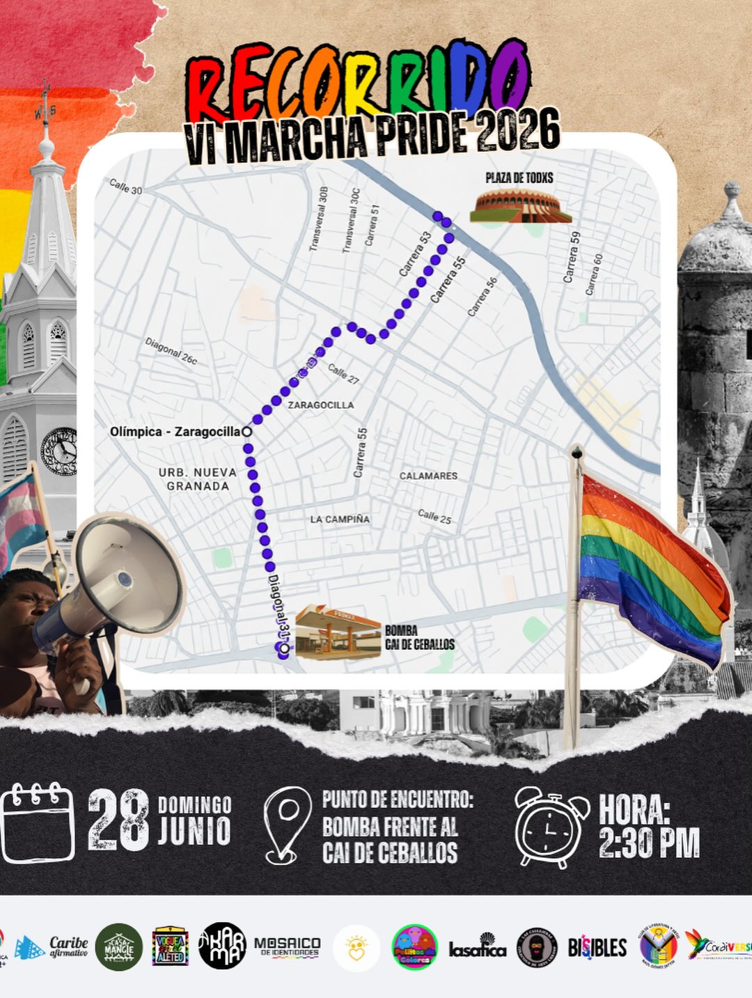 6� Marcha Del Orgullo LGBTIQ+ Cartagena 2026