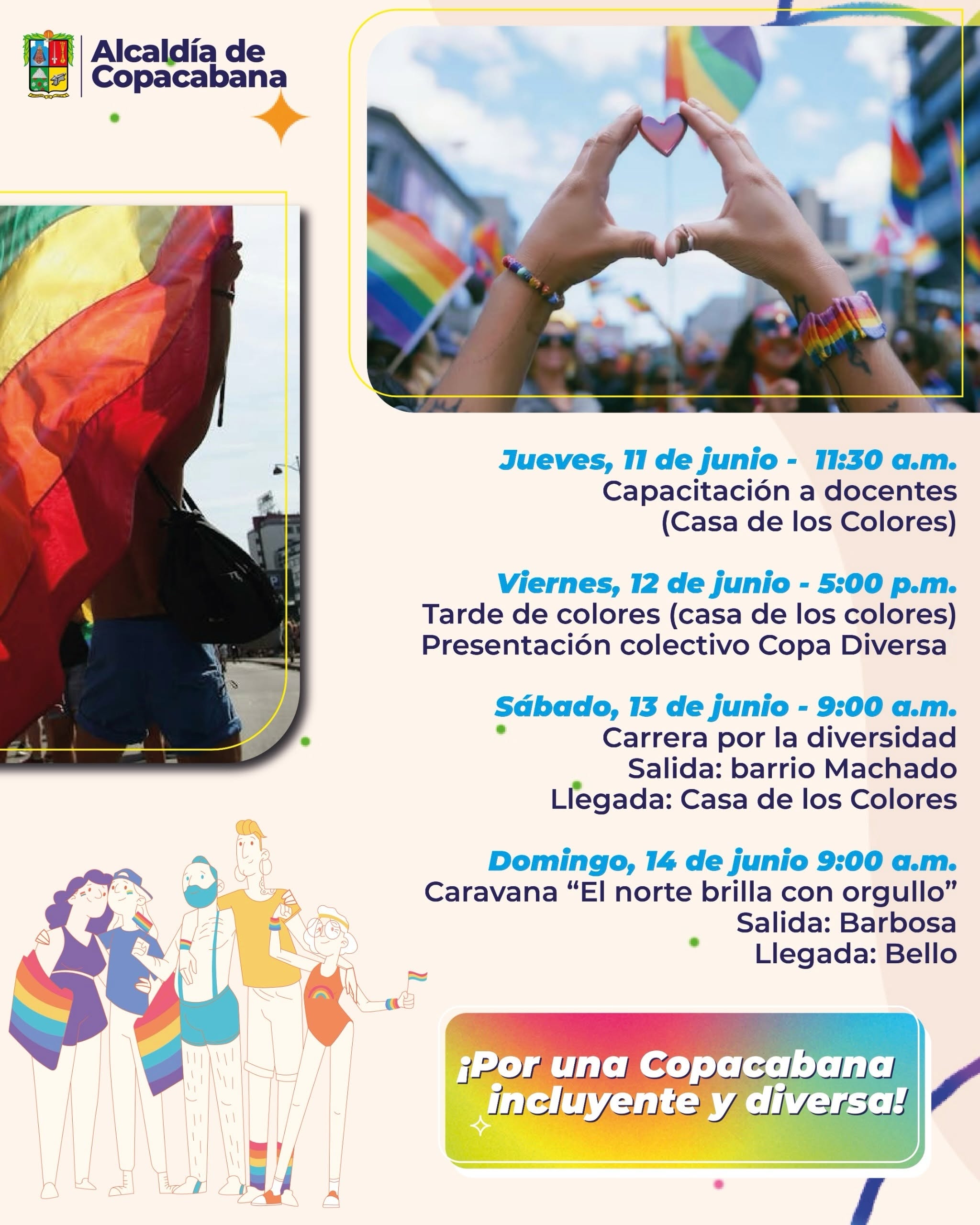 3� Caravana El Norte Brilla Con Orgullo - Copacabana 2026