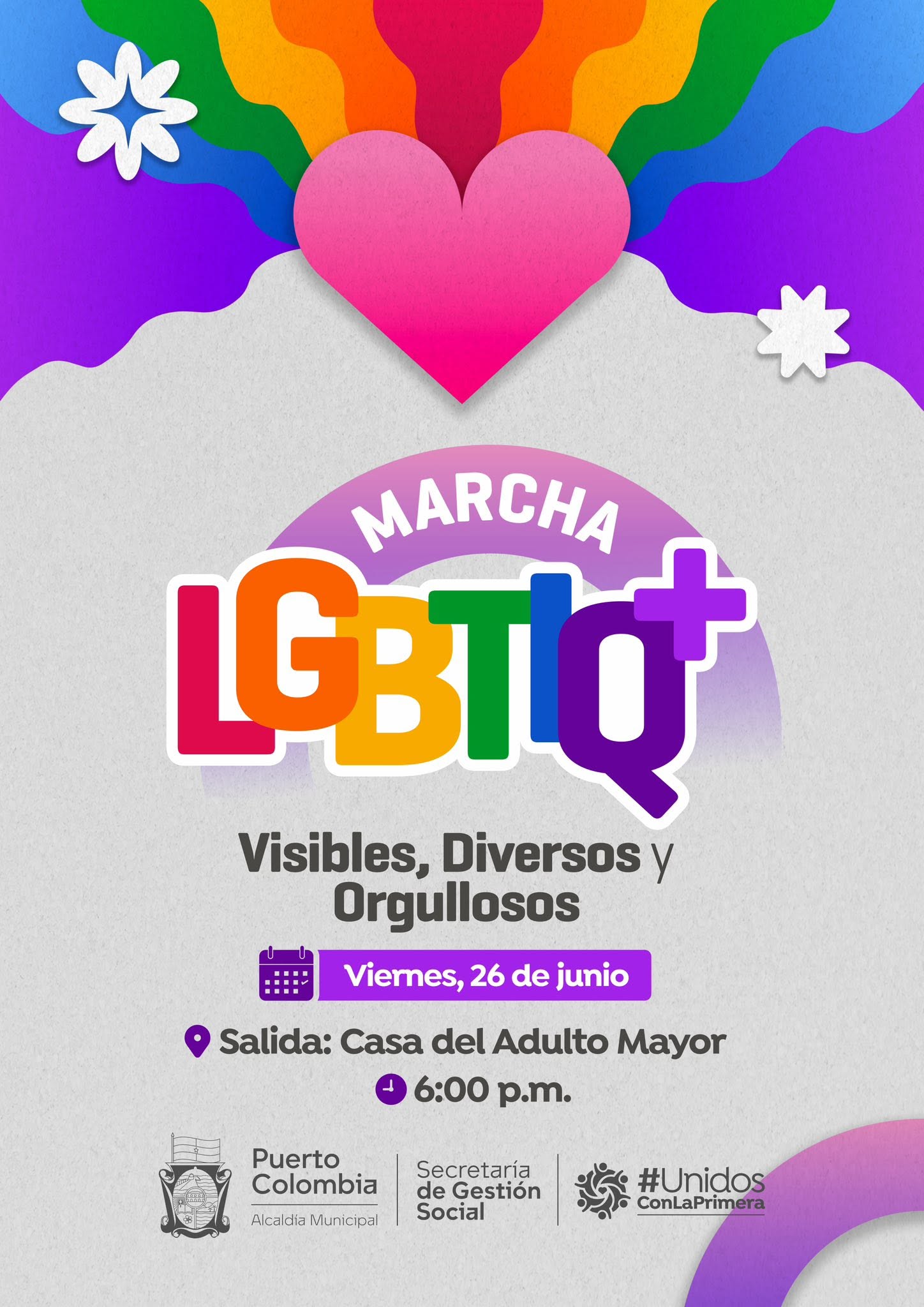 6� Marcha del Orgullo LGBTIQ+ Puerto Colombia 2026