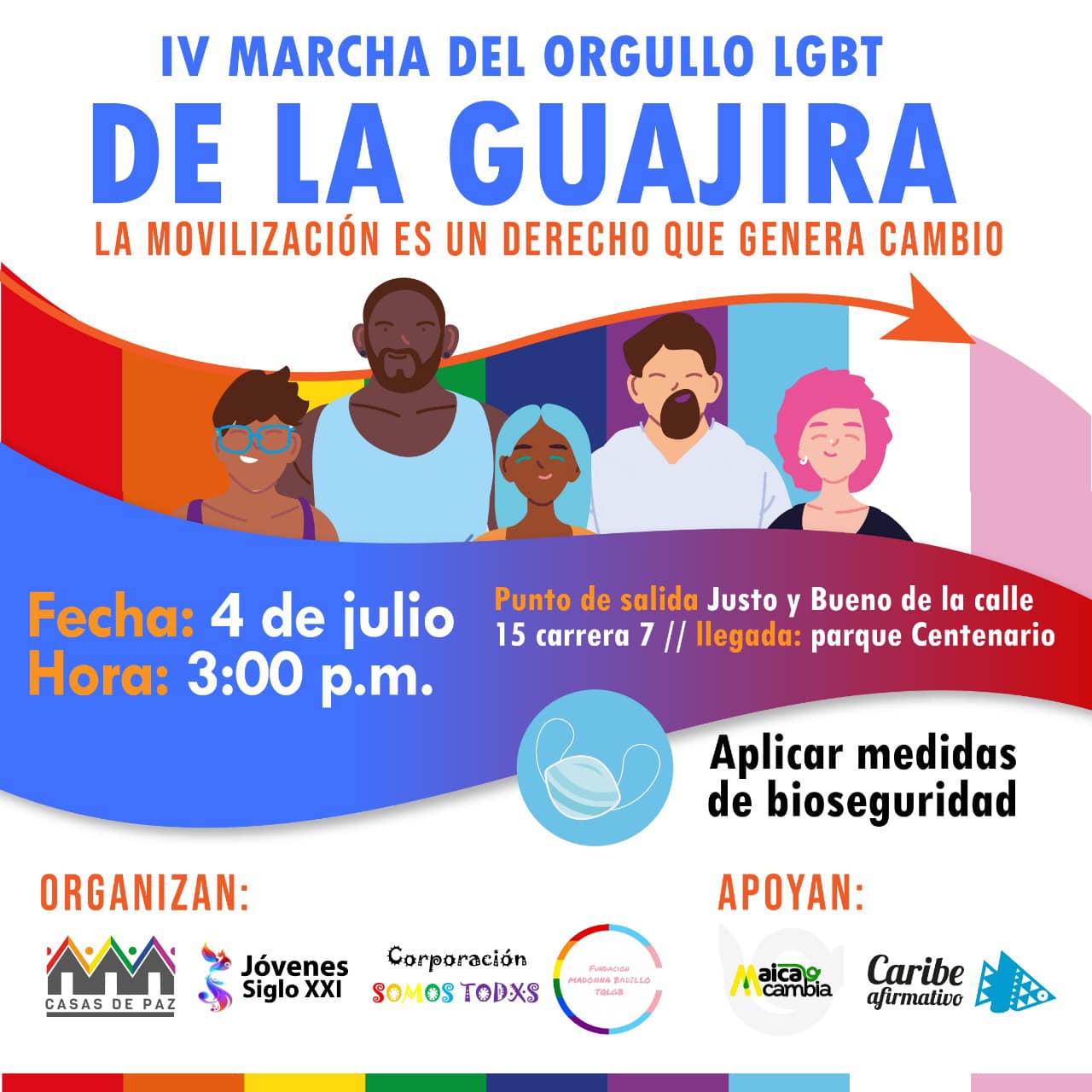  4� Marcha Del Orgullo LGBT De La Guajira [MAICAO] 