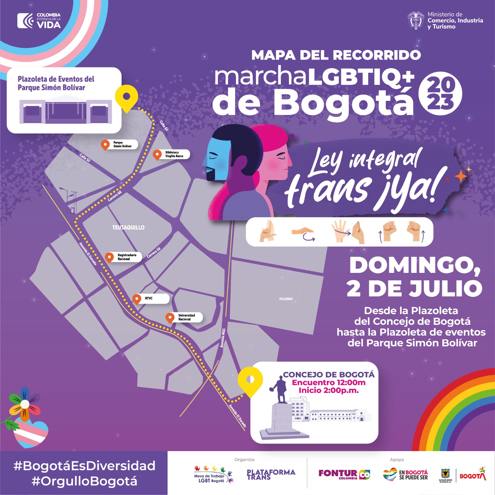 27ª Marcha LGBTI de Bogotá 2023