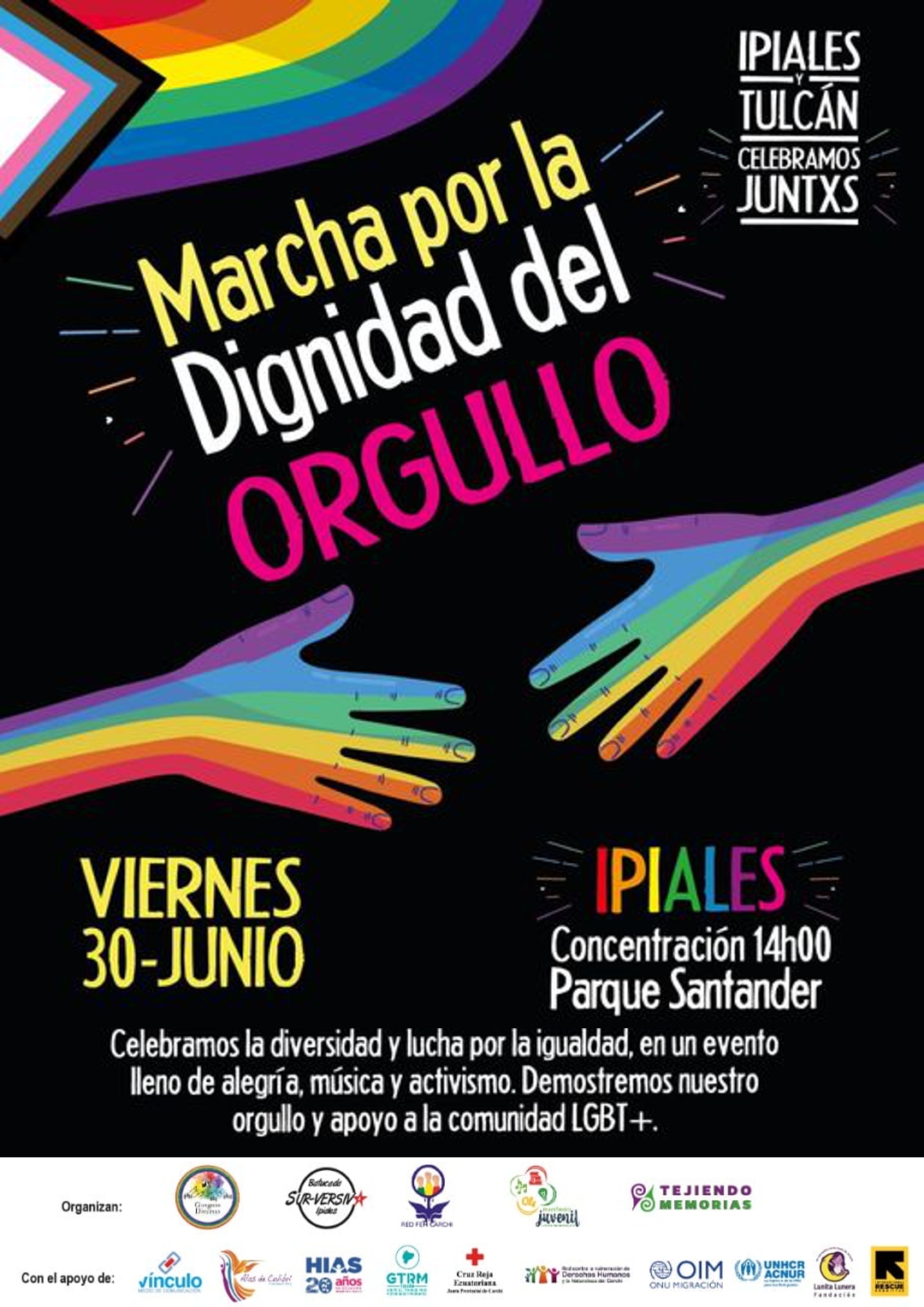 3ª Marcha por la Dignidad del Orgullo LGBTIQ+ Ipiales 2023