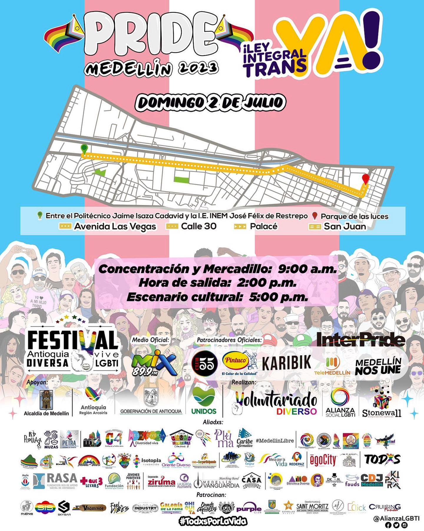 Marcha LGBTIQ Medellin 2023