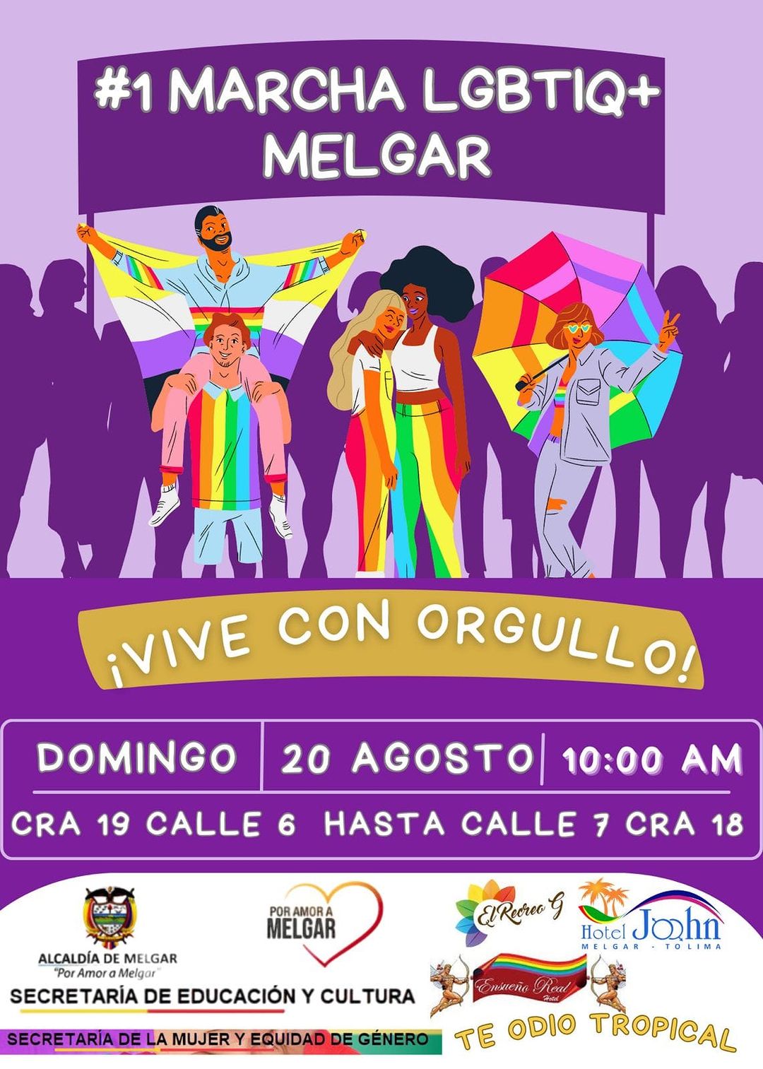 1 Marcha De La Comunidad LGBTI De Melgar 2023
