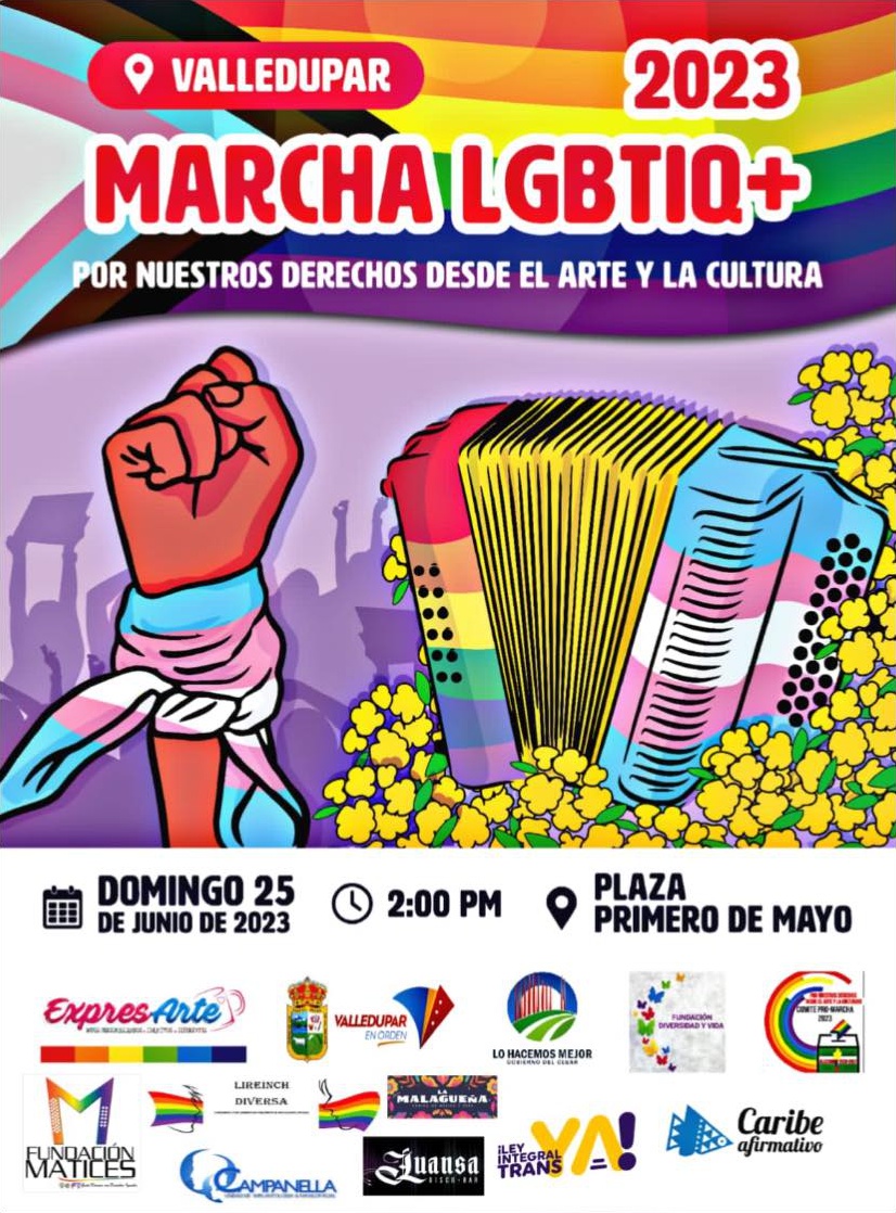Marcha LGBTIQ+ Valledupar 2023