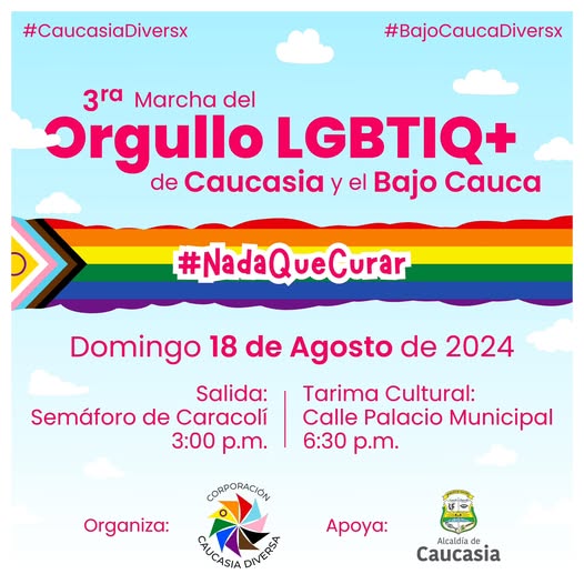 3ª Marcha Del Orgullo LGBTQ+ De Caucasia Y El Bajo Cauca 2024