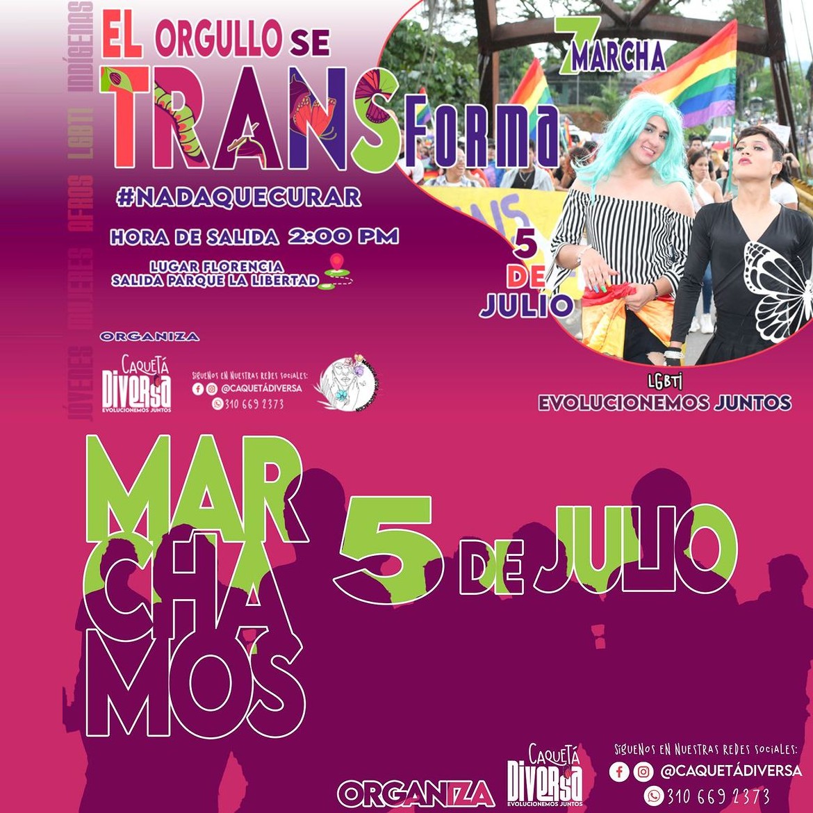 7 Marcha Del Orgullo LGBTI  Florencia 2024