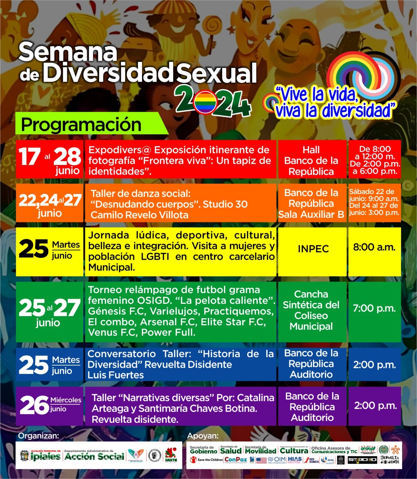 4 Marcha por la Dignidad del Orgullo LGBTIQ+ Ipiales 2024