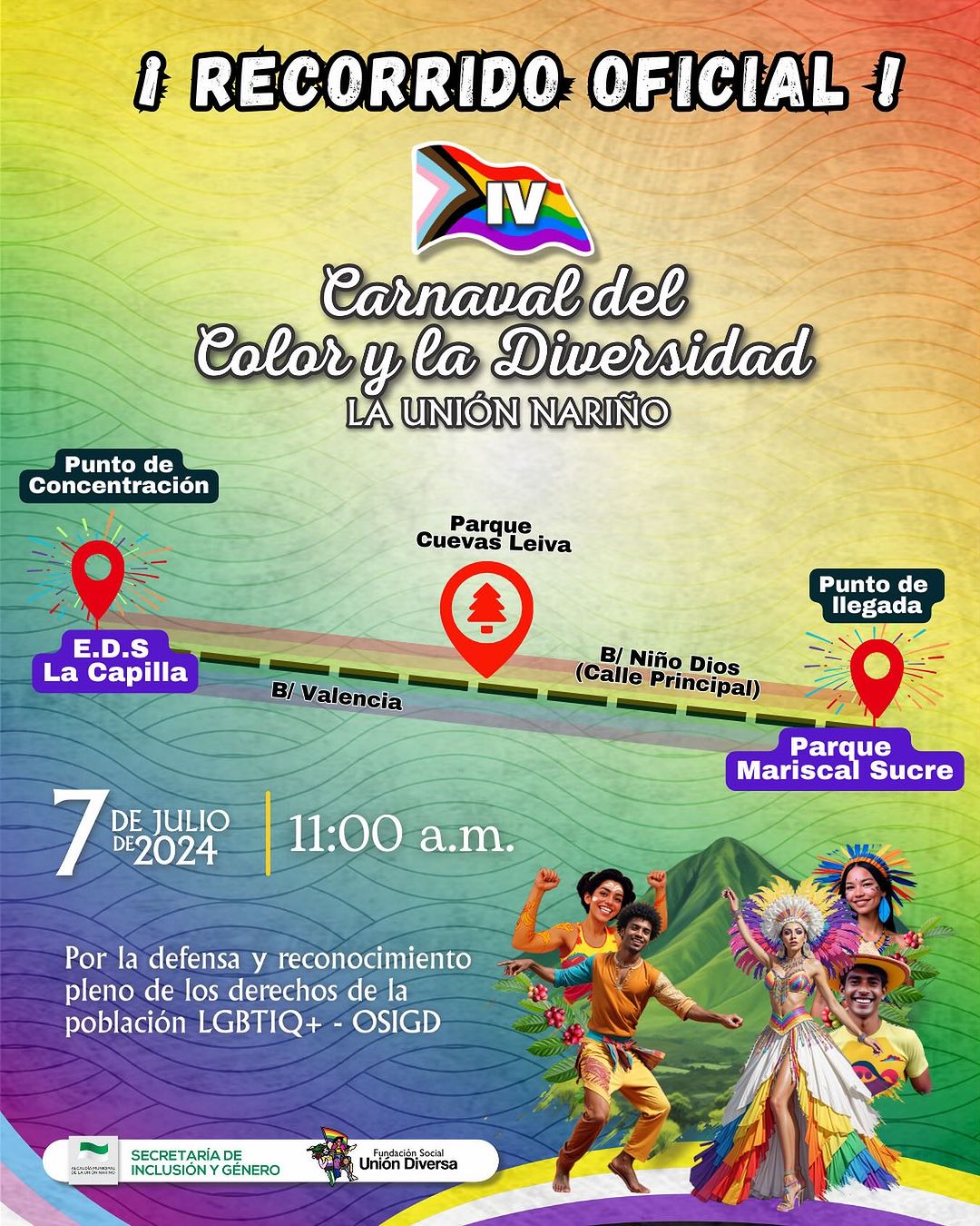 4° Carnaval Del Color Y La Diversidad - La Unión Nariño