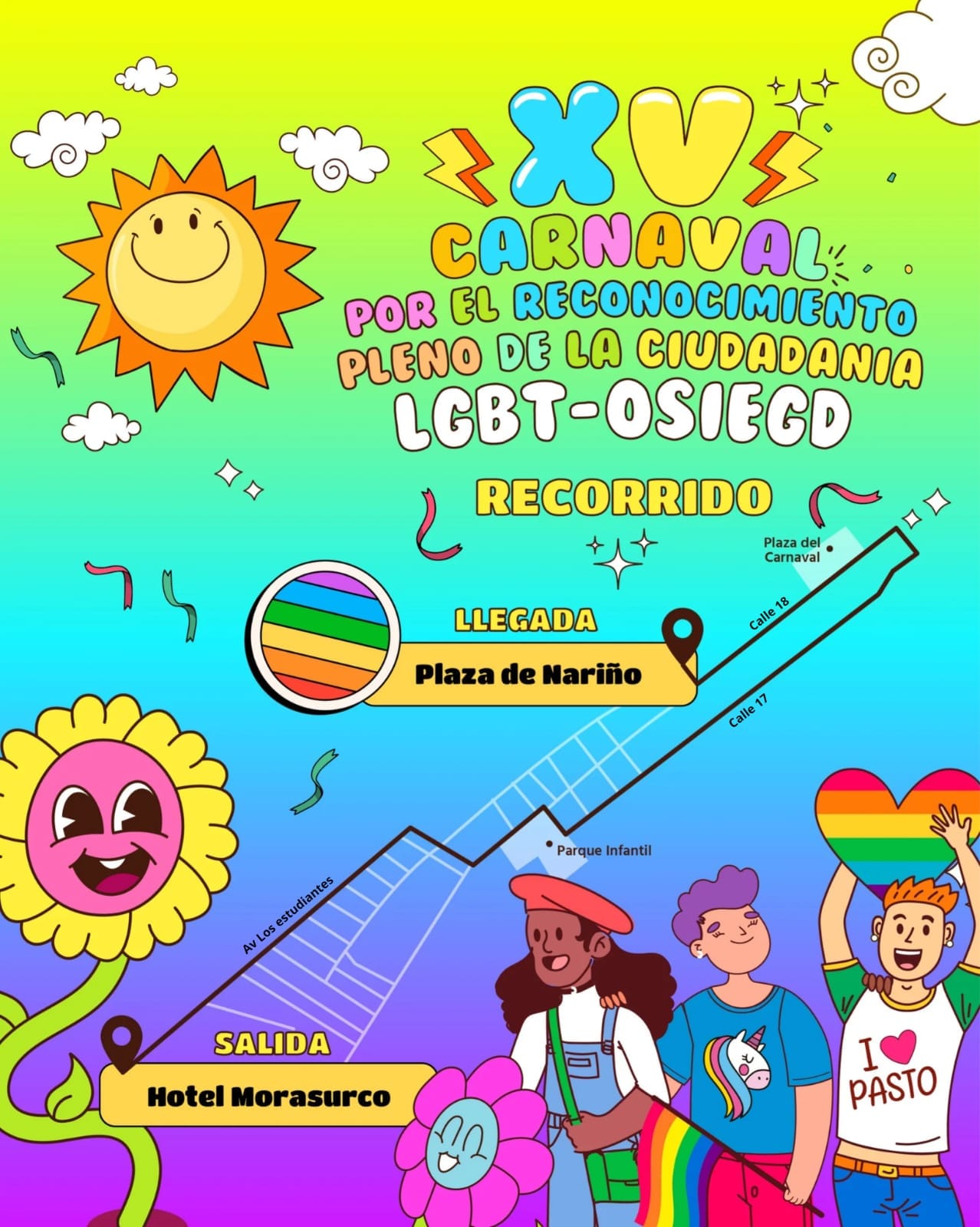 15º Carnaval Por El Reconocimiento Pleno De La Ciudadania Plena LGBT-OSIGD De Pasto 2024