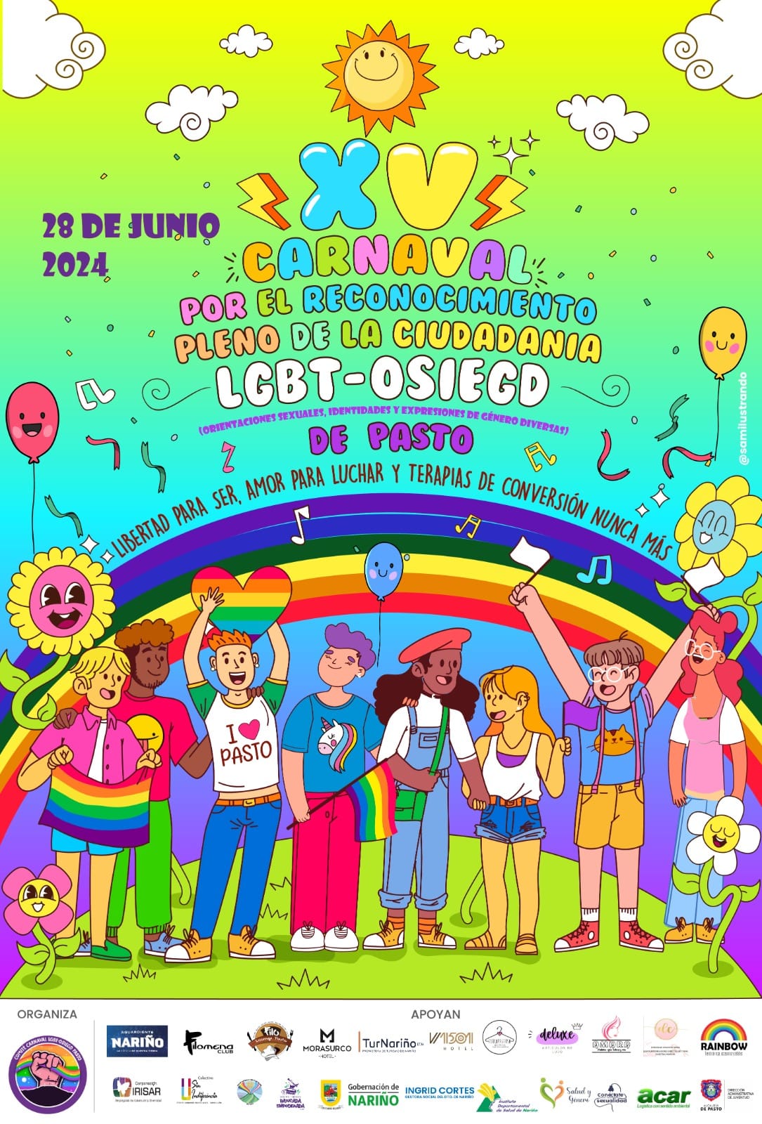 15º Carnaval Por El Reconocimiento Pleno De La Ciudadania Plena LGBT-OSIGD De Pasto 2024