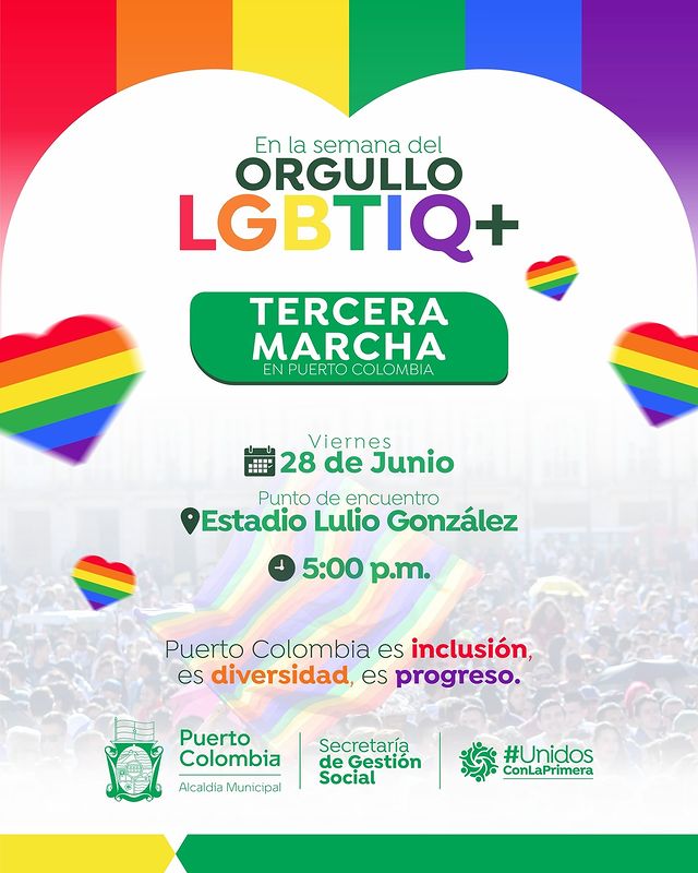 3ª Marcha del Orgullo LGBTIQ+ Puerto Colombia 2024