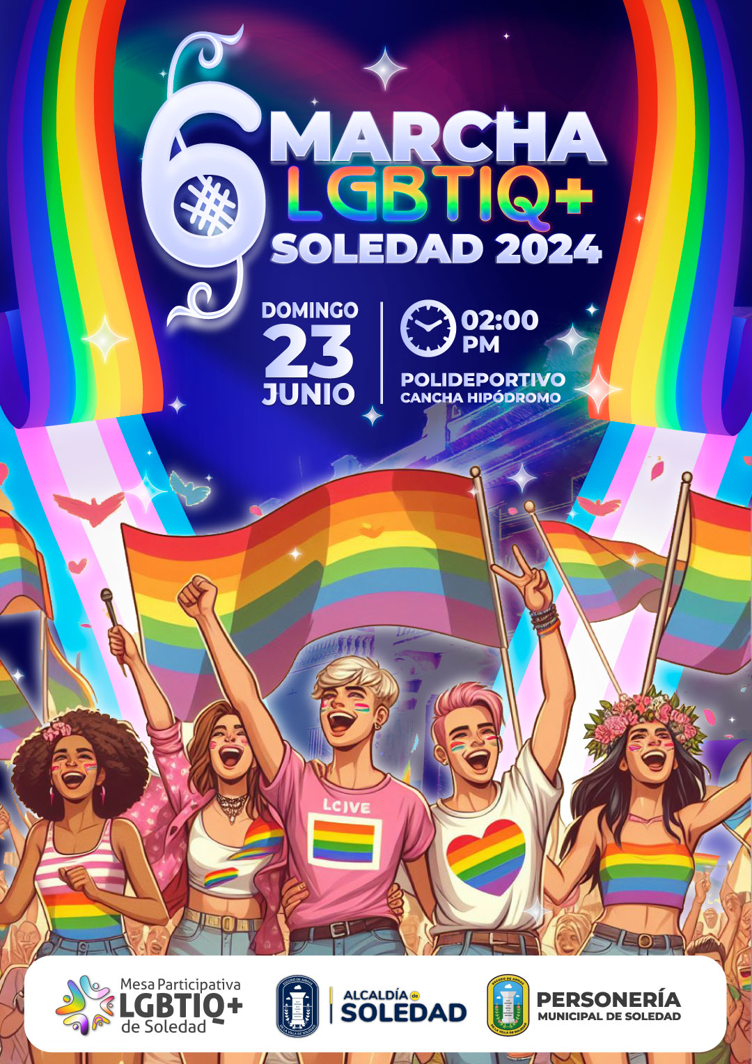 6ª Marcha LGBTIQ+ Soledad 2024
