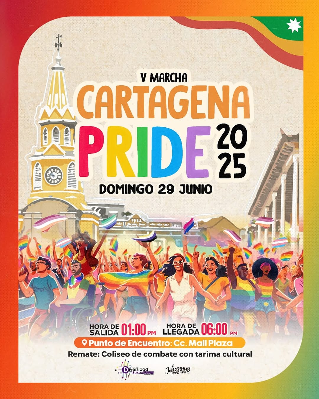5ª Marcha Del Orgullo LGBTIQ+ Cartagena 2025