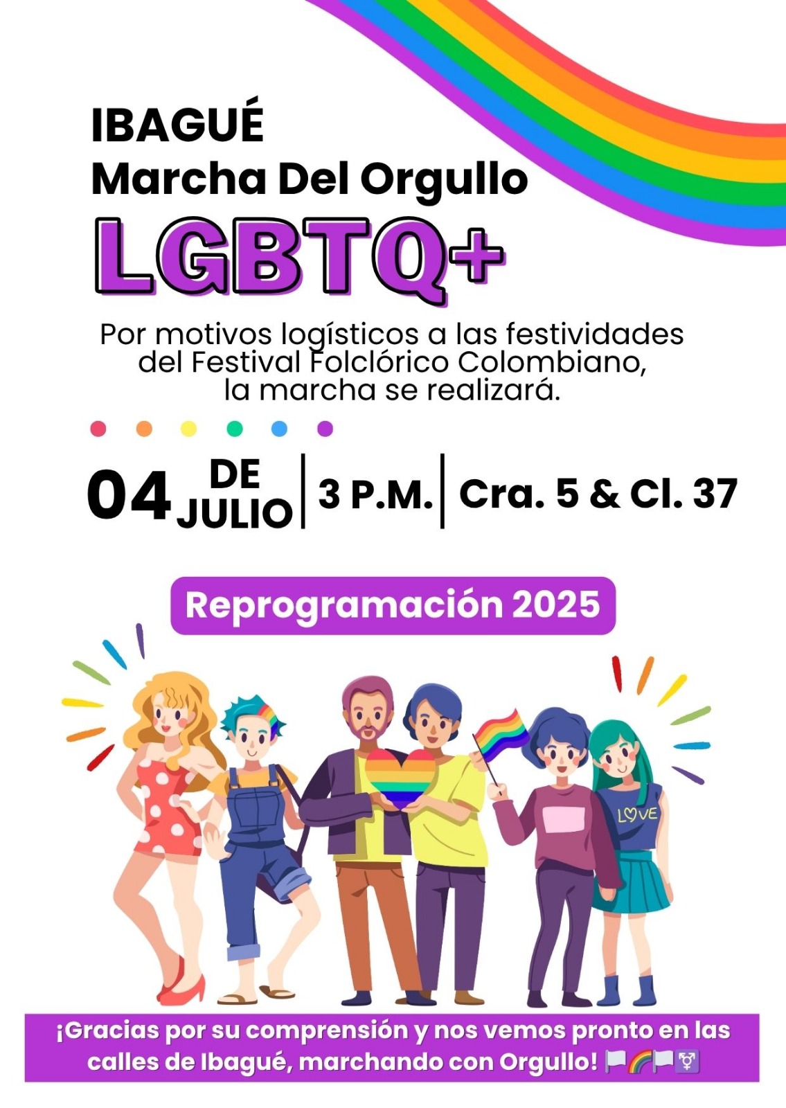 Marcha Del Orgullo LGBTIQ+ Ibagué 2025