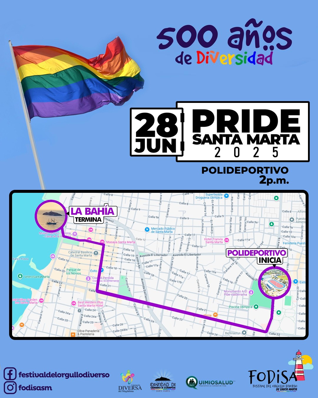 Marcha del Orgullo LGBTIQ+ Santa Marta 2025