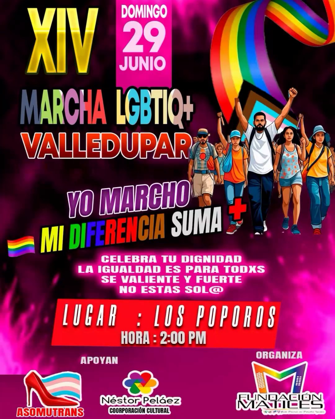 15ª Marcha LGBTIQ+ Valledupar 2025