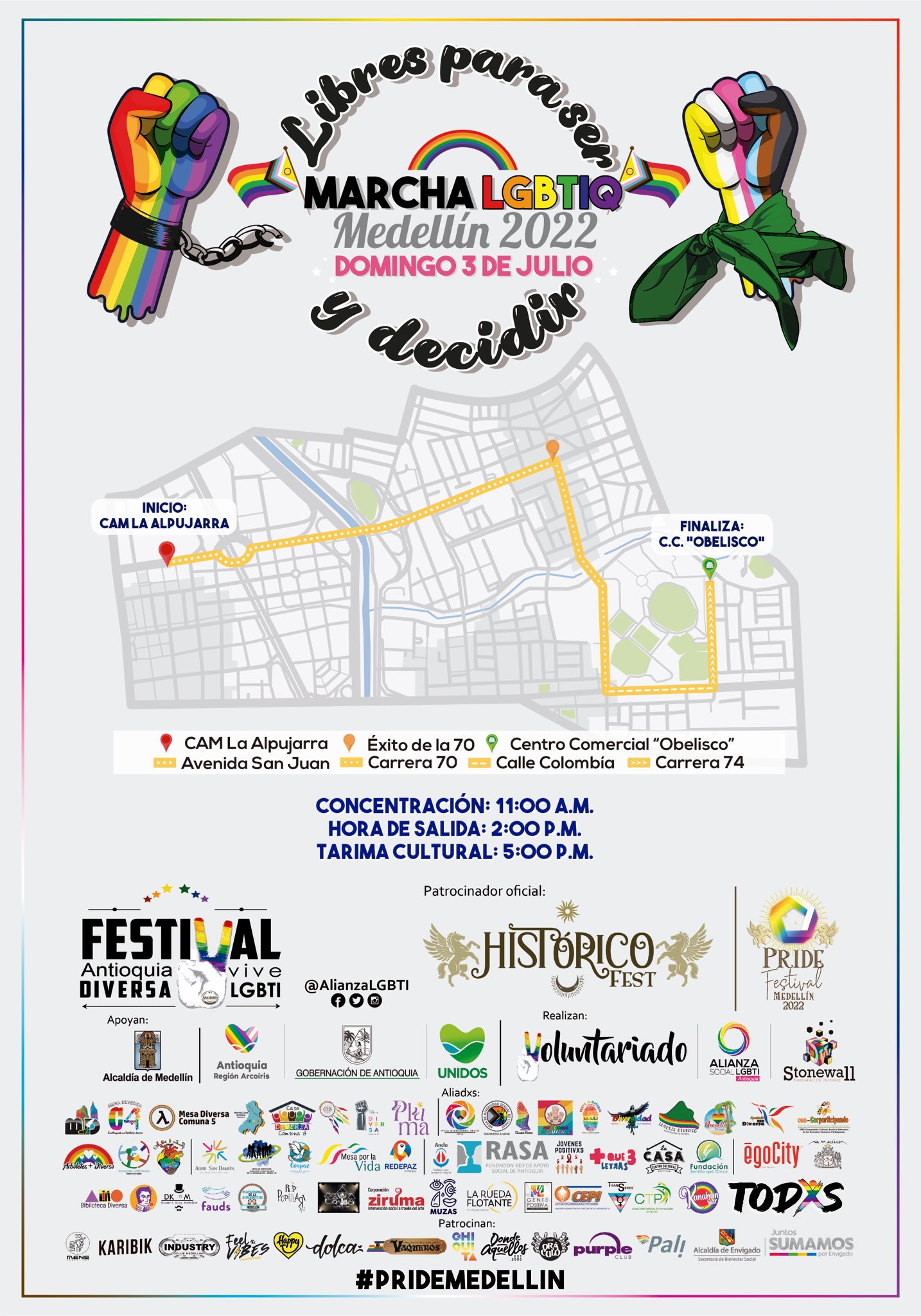  Marcha LGBTIQ Medellin 2022 