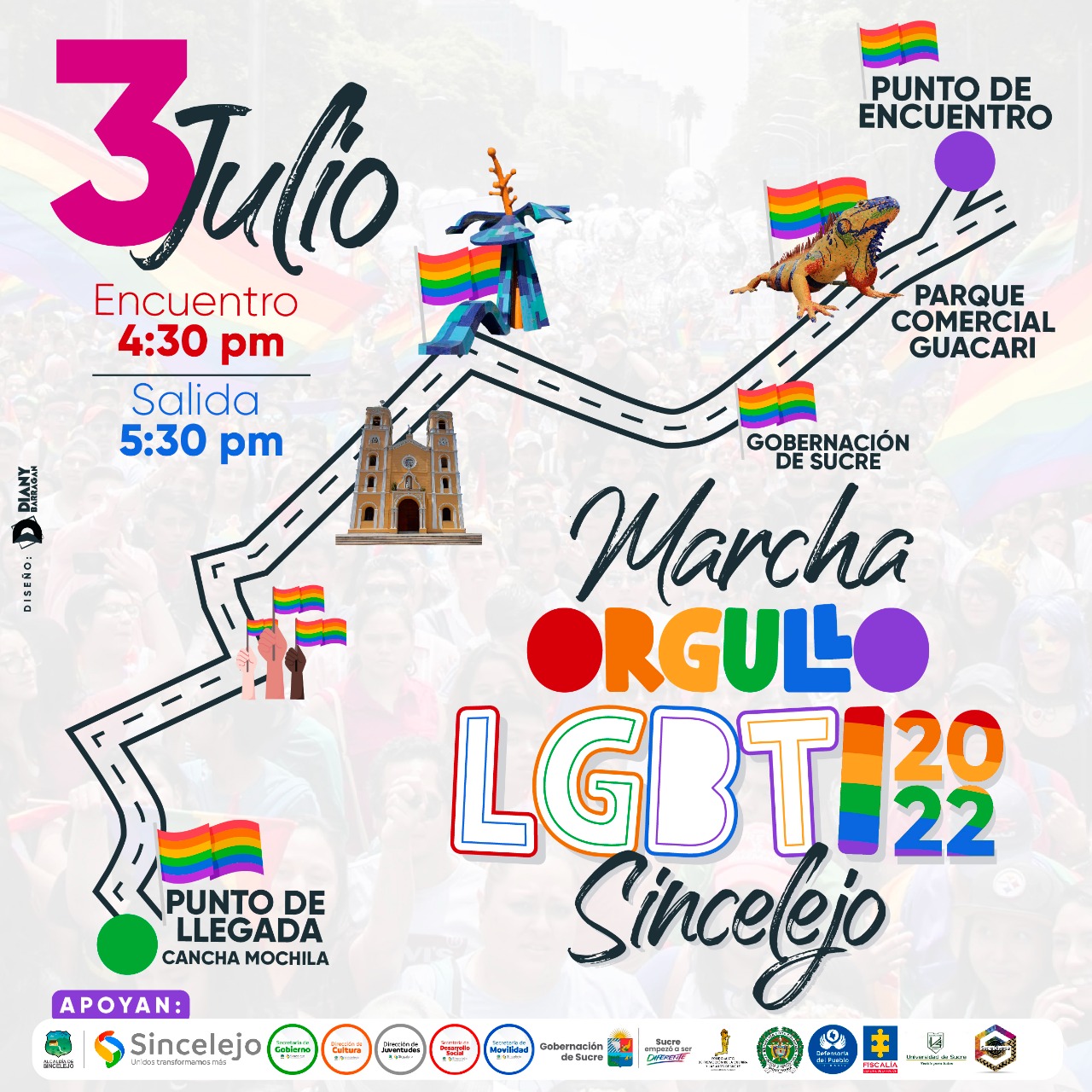  Marcha Del Orgullo LGBTI Sincelejo 2022 [SINCELEJO] 